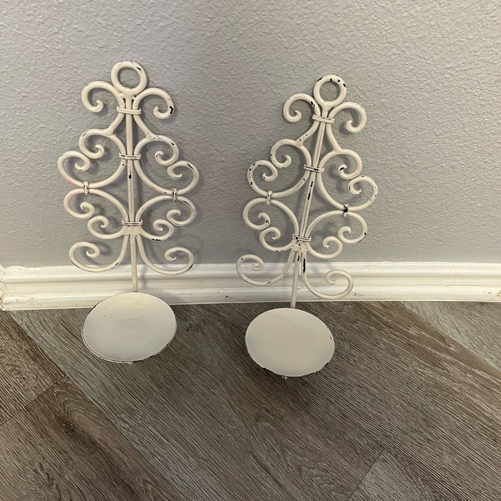 Metal candle holder, sconces, distressed